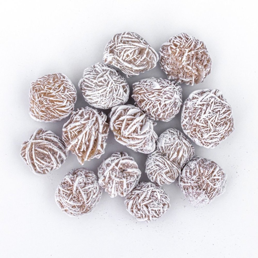 1/2 lb Small Desert Rose Sand Selenite Gypsum Rose Gemstone Crystals Rock Baryte